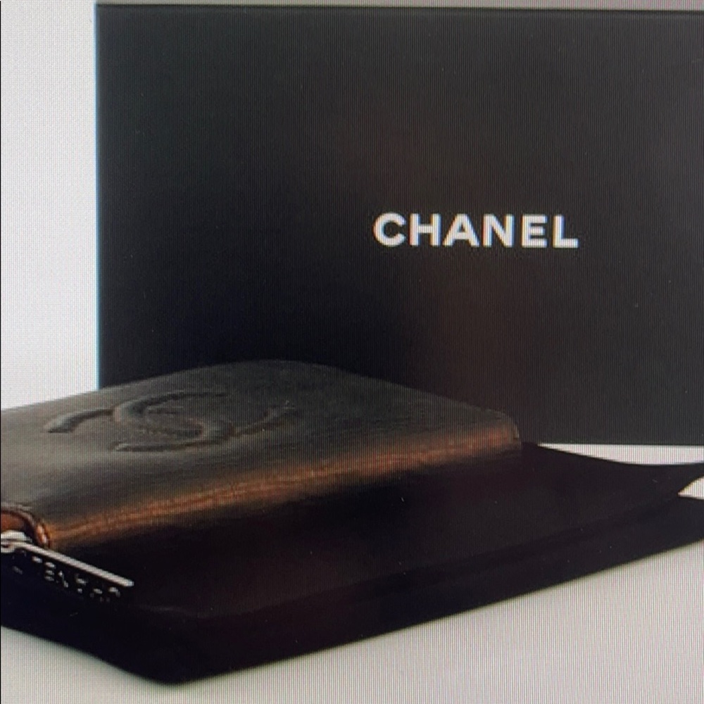 Chanel Iridescent Stamped Calfskin Wallet